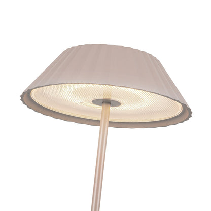 Kuzco Pela 14in Table Lamp | Modern Moonstone Gray Steel and Acrylic | Bedroom & Living Room Accent | 200lm 2700K 90CRI Touch | Model TL66714-MN