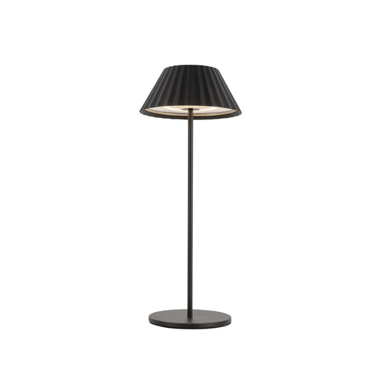 Kuzco Zola 14in Table Lamp | Modern Black Steel and Frosted Acrylic | Bedroom & Living Room Accent | 200lm 2700K 90CRI Touch Dimmer | Model TL67914-BK