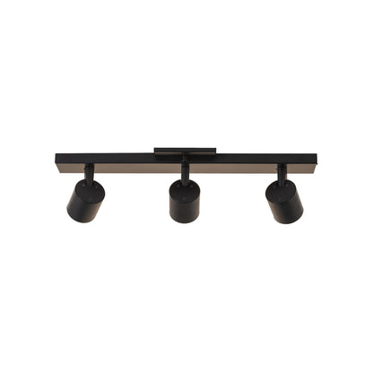 Kuzco Arnold 20in 3-Light Track Light | Industrial Black Aluminum and Steel | Kitchen & Living Room Task Lighting | Model TR19021-BK-5CCT-UNV-010