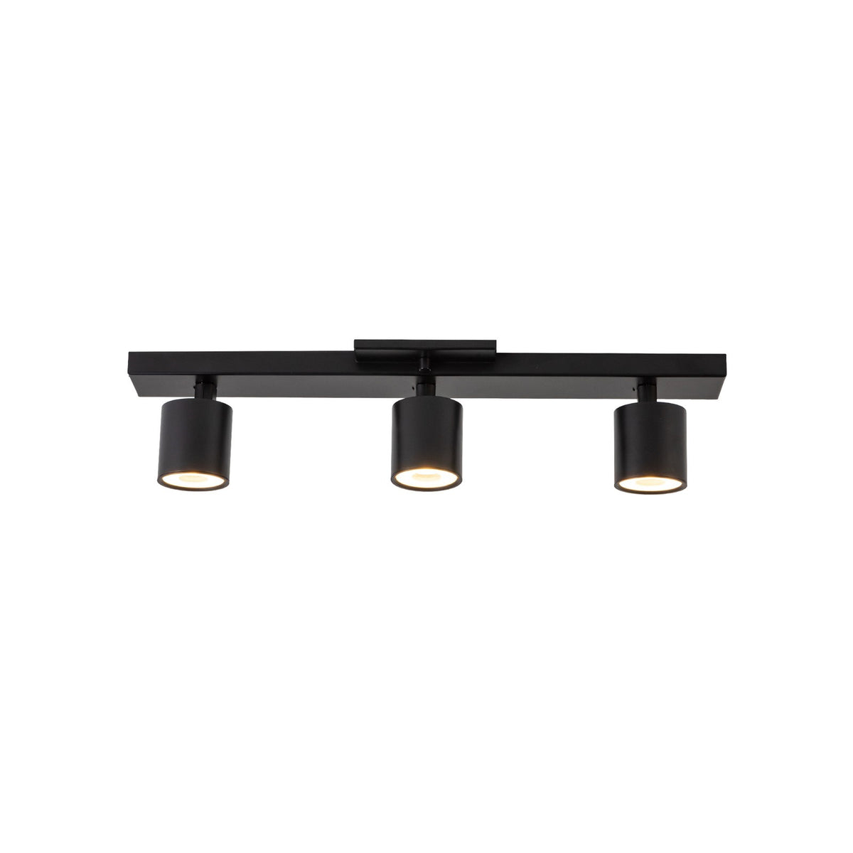 Kuzco Arnold 20in 3-Light Track Light | Industrial Black Aluminum and Steel | Kitchen & Living Room Task Lighting | Model TR19021-BK-5CCT-UNV-010
