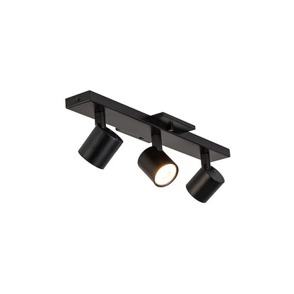 Kuzco Arnold 20in 3-Light Track Light | Industrial Black Aluminum and Steel | Kitchen & Living Room Task Lighting | Model TR19021-BK-5CCT-UNV-010