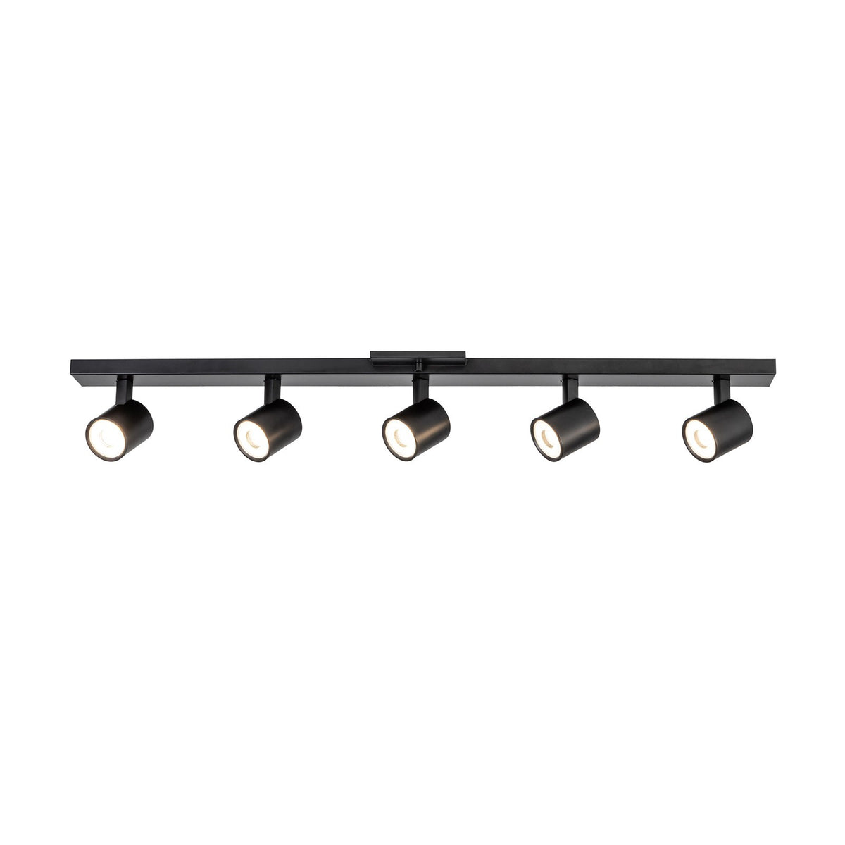 Kuzco Arnold 35in 5-Light Track Light | Modern Black Aluminum and Steel | Kitchen & Living Room Task Lighting | Model TR19035-BK-5CCT-UNV-010