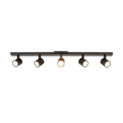 Kuzco Arnold 35in 5-Light Track Light | Modern Black Aluminum and Steel | Kitchen & Living Room Task Lighting | Model TR19035-BK-5CCT-UNV-010