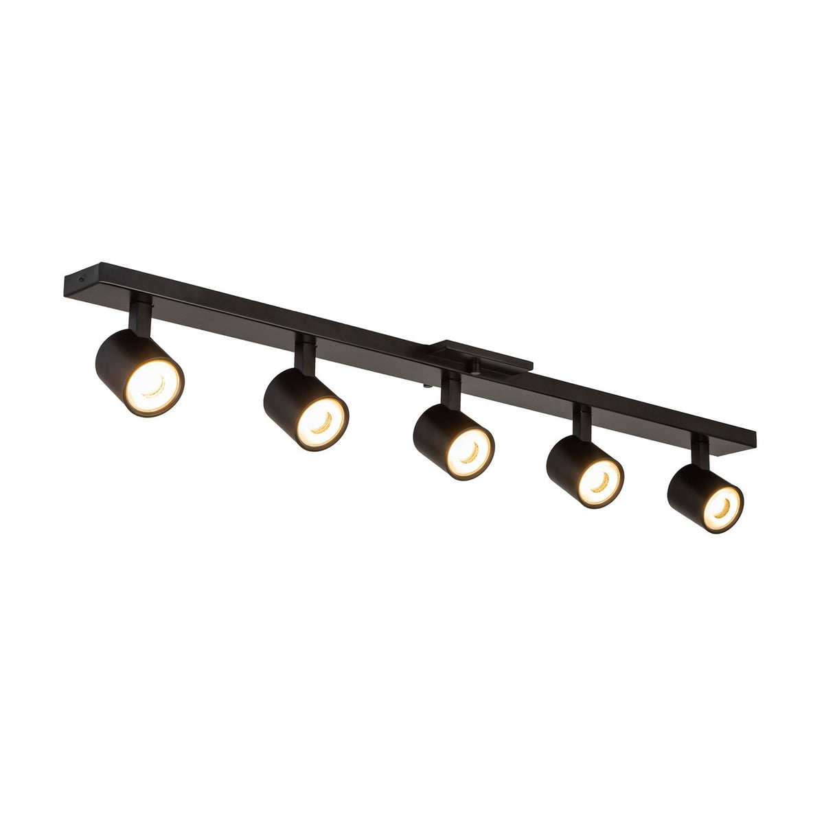 Kuzco Arnold 35in 5-Light Track Light | Modern Black Aluminum and Steel | Kitchen & Living Room Task Lighting | Model TR19035-BK-5CCT-UNV-010