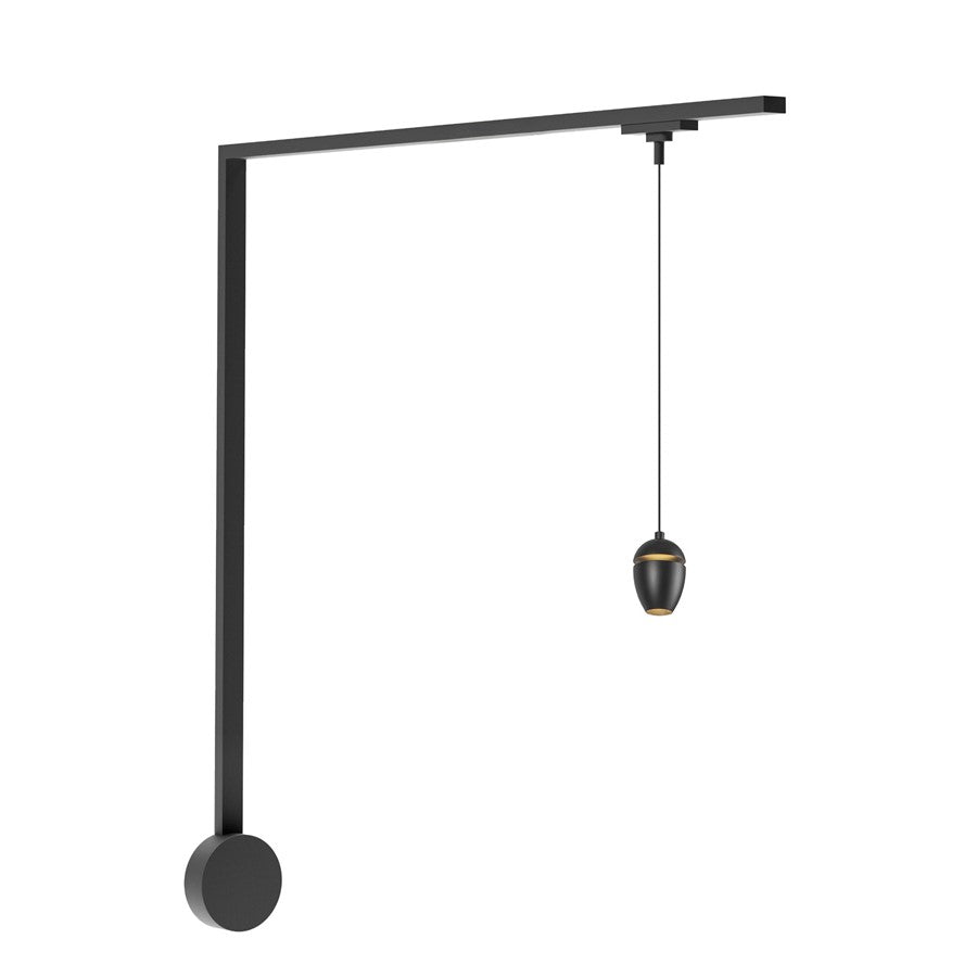 Kuzco Eloa 3" Black Dimmable LED Trilo Wall Kit 3000K, Blk - TR1W-P89703-BK