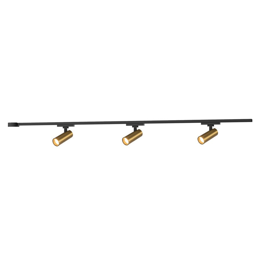 Kuzco Paolo 81" x 5" Dimm LED Trilo Ceiling Kit 3000K, Gold - TR3C-S25925-BG