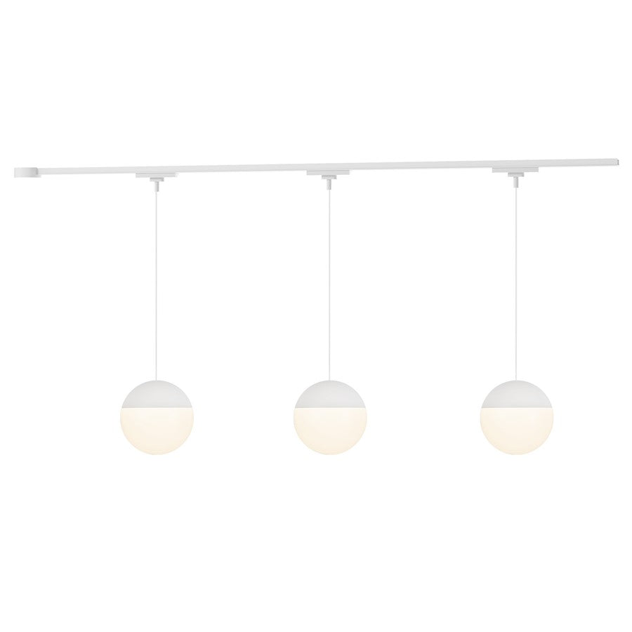 Kuzco Monae 81" White Dimmable LED Trilo Ceiling Kit 4000K, WH - TR3C4-P11707-WH