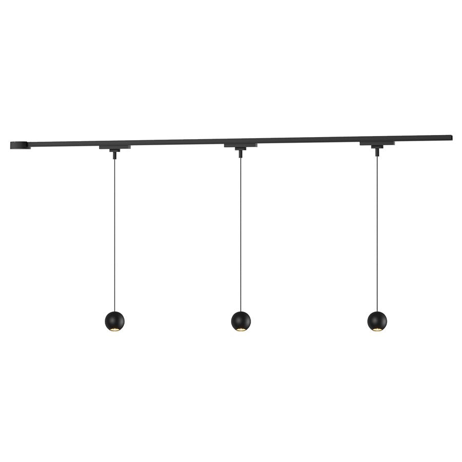 Kuzco Faria 38" Black Dimmable LED Trilo Ceiling Kit 4000K, BK - TR3C4-P26903-BK
