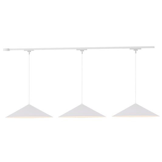 Kuzco Luiz 81" White Dimmable LED Trilo Ceiling Kit 4000K, Wht - TR3L4-P73915-WH