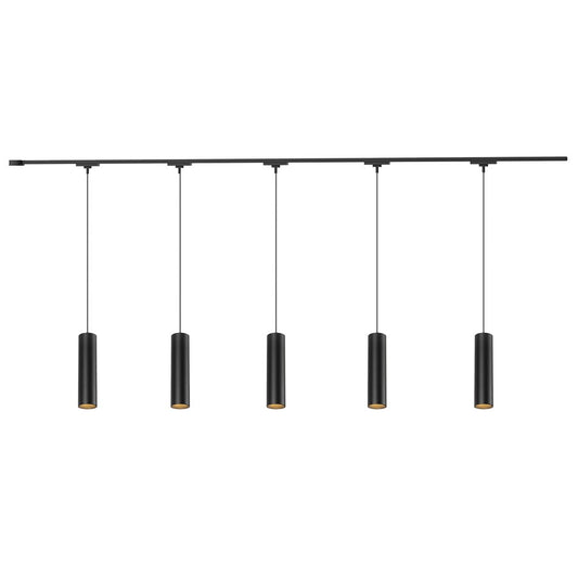 Kuzco Remuda 81" Black Dimmable LED Trilo Ceiling Kit 3000K, BK - TR5C-P71602-BK