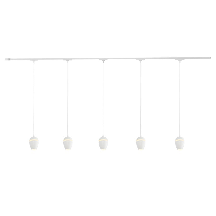 Kuzco Eloa 81" White Dimmable LED Trilo Ceiling Kit 3000K, Wht - TR5C-P89703-WH