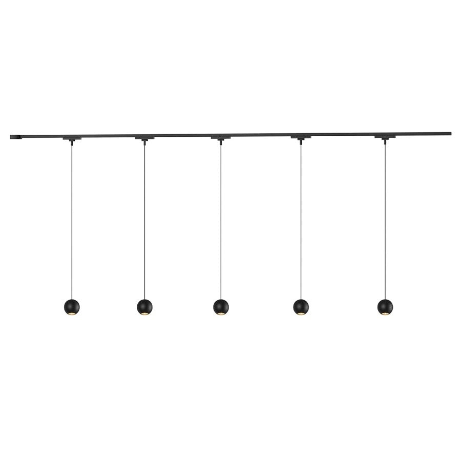 Kuzco Faria 81" Black Dimmable LED Trilo Ceiling Kit 4000K, BK - TR5C4-P26903-BK