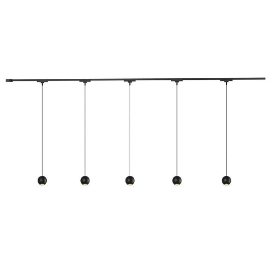 Kuzco Faria 81" Black Dimmable LED Trilo Ceiling Kit 4000K, BK - TR5C4-P26903-BK