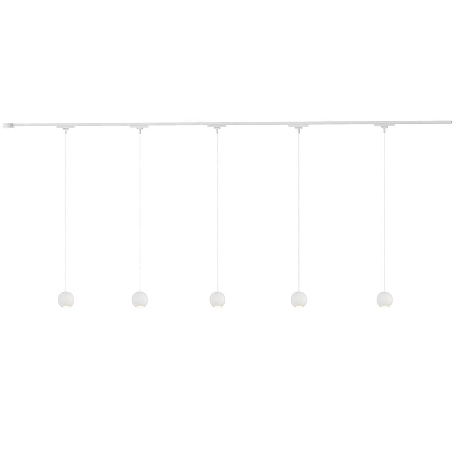 Kuzco Faria 81" White Dimmable LED Trilo Ceiling Kit 4000K, WH - TR5C4-P26903-WH