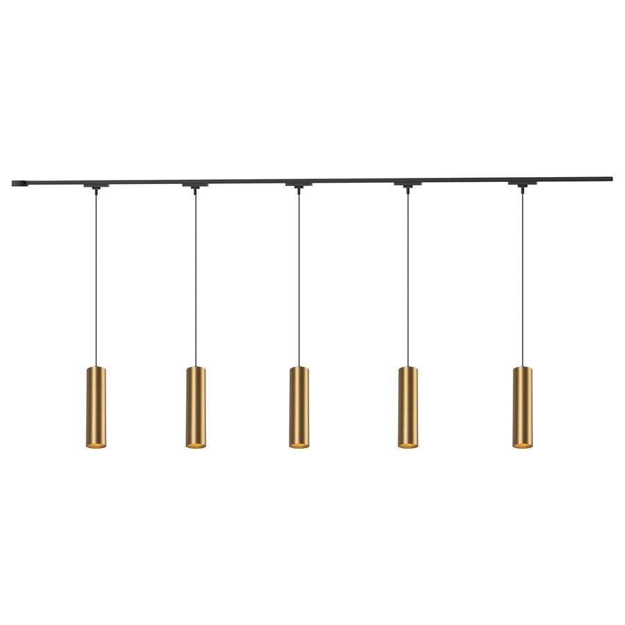 Kuzco Remuda 81" Gold Dim LED Trilo Ceiling Kit 4000K, Gold - TR5C4-P71602-BG