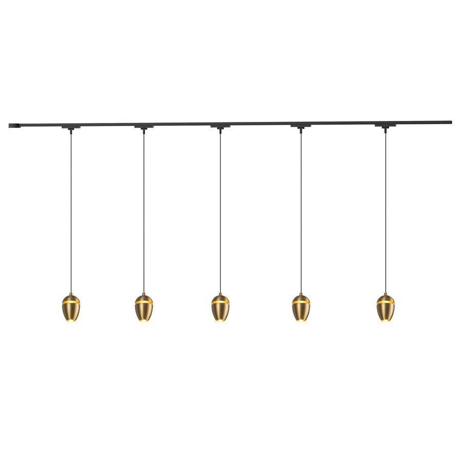 Kuzco Eloa 81" Gold Dim LED Trilo Ceiling Kit 4000K, Gold - TR5C4-P89703-BG