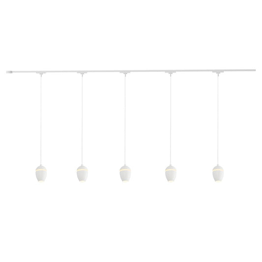 Kuzco Eloa 81" White Dimmable LED Trilo Ceiling Kit 4000K, Wht - TR5C4-P89703-WH