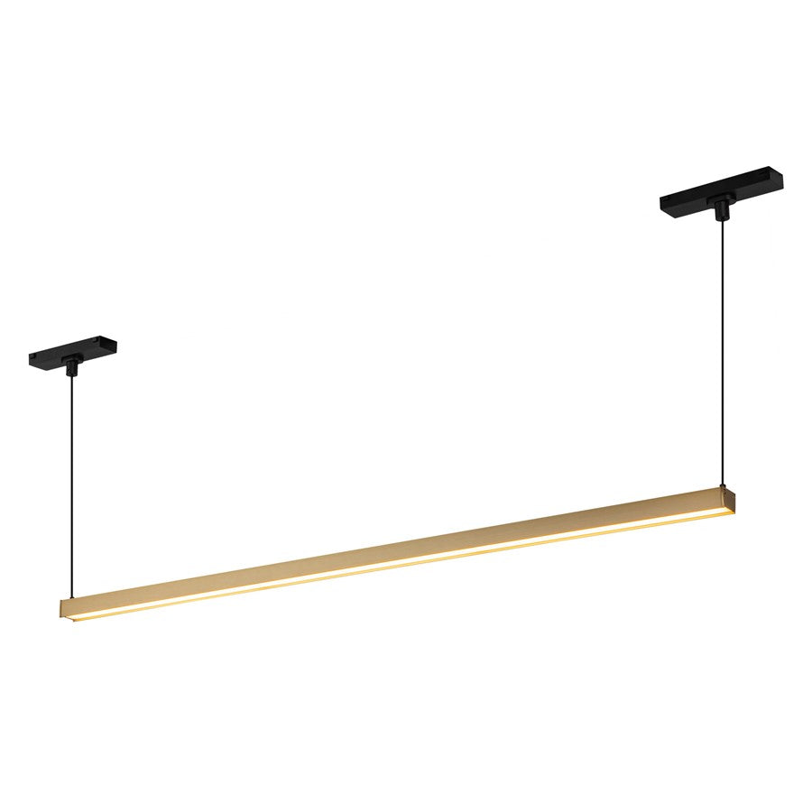 Kuzco Mira 33" Trilo Track Linear Pendant, 4000K, Brushed Gold - TRL28133-BG-4K