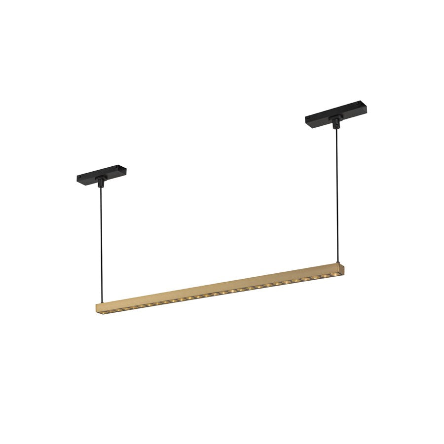 Kuzco Kyan 22" Trilo Track Linear Pendant, 4000K, Brushed Gold - TRL29422-BG-4K