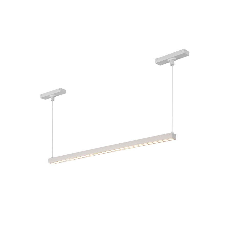 Kuzco Kyan 22" Trilo Track Linear Pendant, White - TRL29422-WH
