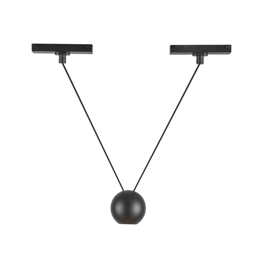 Kuzco Faria Double 3" Trilo Track Pendant, 4000K, Black - TRP27203-BK-4K