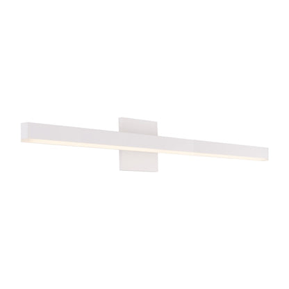 Kuzco Vega 37in 1-Light LED Vanity Light | White Aluminum and White Acrylic Diffuser | Bathroom & Bedroom Vanity | Model VL10337-WH-2700K