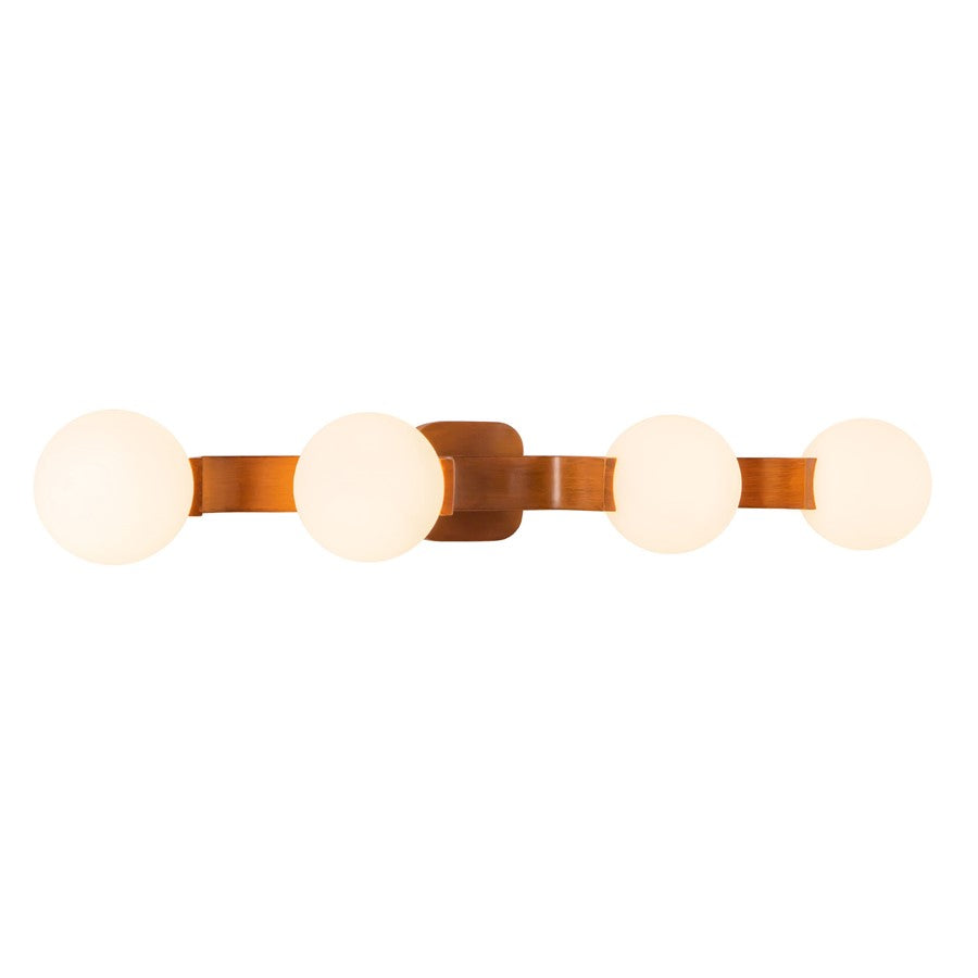 Kuzco Briar 34" Brown Bathroom Vanity Light, Teak