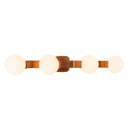 Kuzco Briar 34" Brown Bathroom Vanity Light, Teak