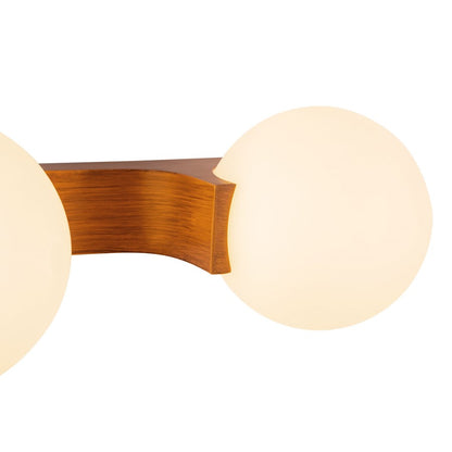 Kuzco Briar 34" Brown Bathroom Vanity Light, Teak