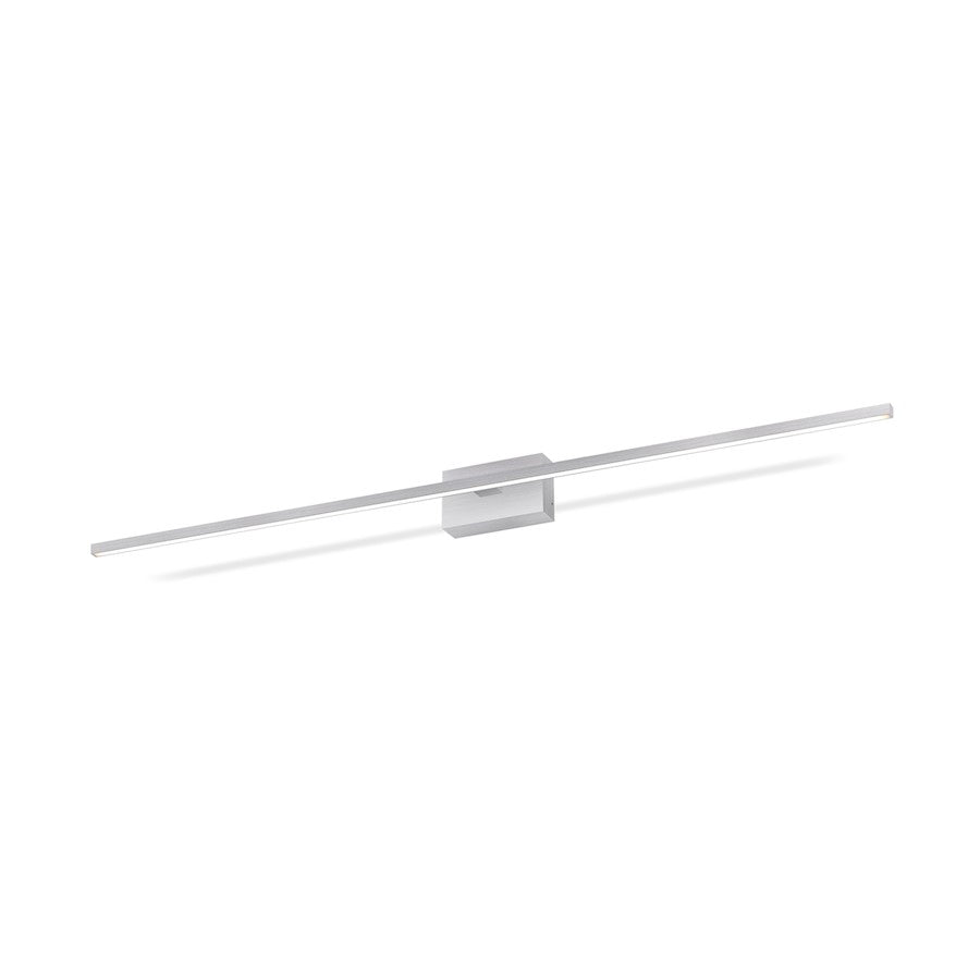 Kuzco Vega Minor 48" LED Vanity, Nickel/White Acrylic Diffuser - VL18248-BN