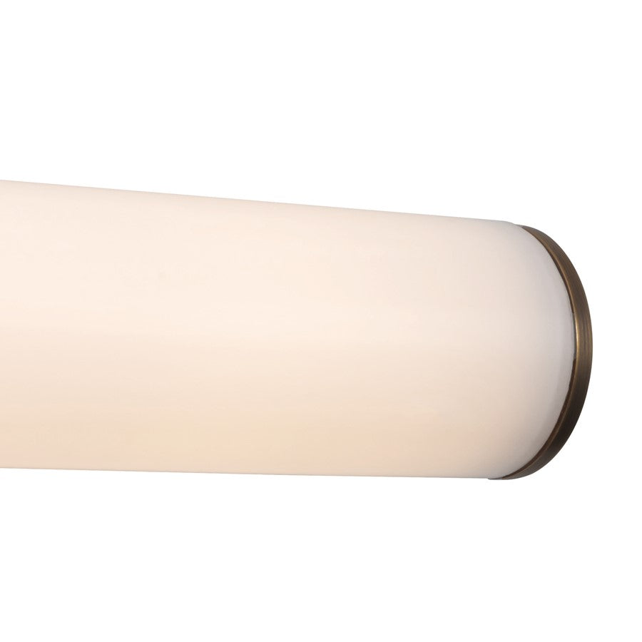 Kuzco Ledger Dimmable LED 20" Brass Dimmable LED Bathroom, Vintage Brass