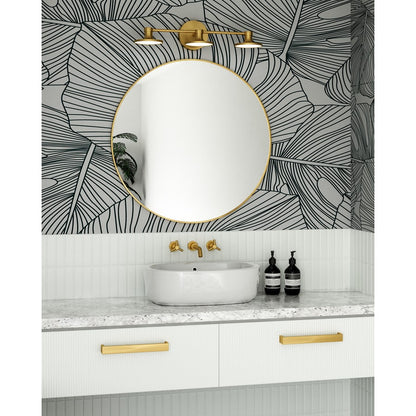 Alora Mood Issa 21" LED Vanity Light, Brushed Gold