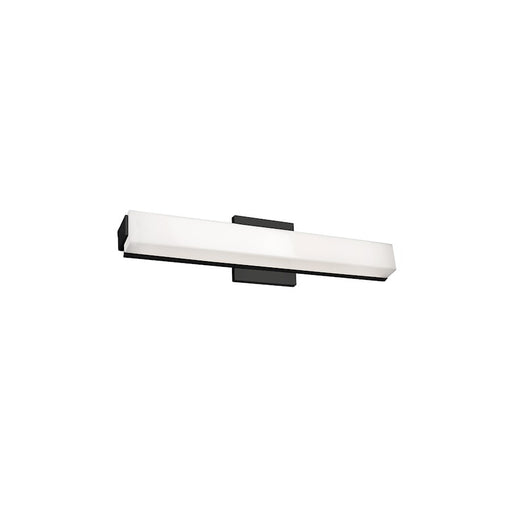 Kuzco Latitude 21" LED Vanity, Black/White Acrylic Diffuser - VL47221-BK