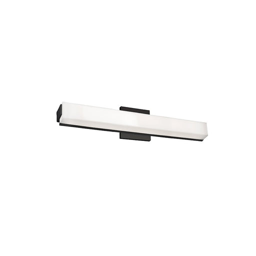 Kuzco Latitude 25" LED Vanity, Black/White Acrylic Diffuser - VL47225-BK