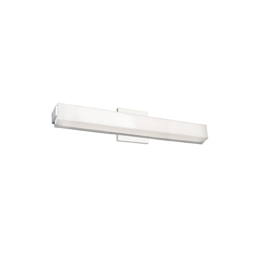 Kuzco Latitude 25" LED Vanity, Chrome/White Acrylic Diffuser - VL47225-CH