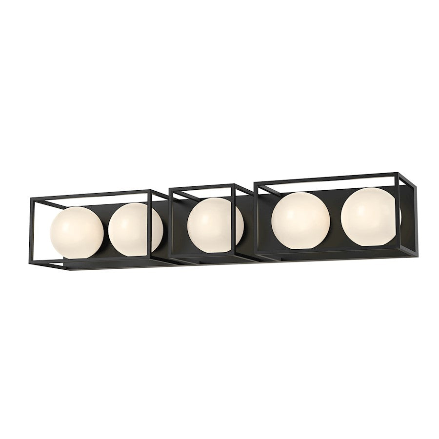 Alora Mood Amelia 5 Light 35" Vanity, Matte Black/Opal Matte/Opal - VL519535MBOP