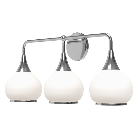 Alora Mood Hazel 3 Light 26" Vanity, Chrome/Opal Matte/Clear/Opal - VL524326CHOP