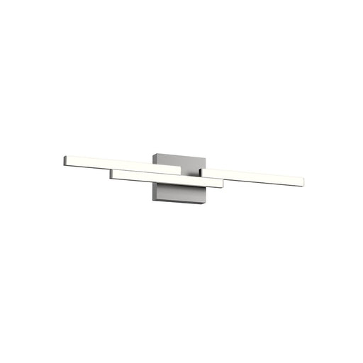 Kuzco Anello Minor 27" LED Vanity, Nickel/Frosted Acrylic Diffuser - VL52727-BN