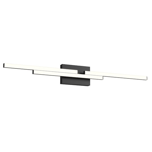 Kuzco Anello Minor 38" LED Vanity, Black/Frosted Acrylic Diffuser - VL52738-BK