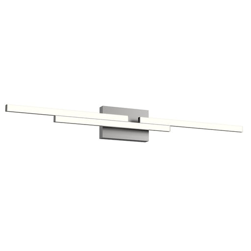 Kuzco Anello Minor 38" LED Vanity, Nickel/Frosted Acrylic Diffuser - VL52738-BN