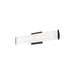 Kuzco Ferguson 20" LED Vanity, Black/White Acrylic Diffuser - VL60220-BK