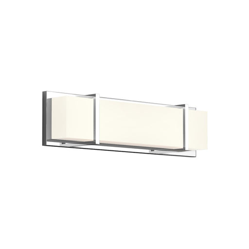 Kuzco Alberni 20" LED Vanity, Chrome/Acrylic/Frosted Interior - VL61620-CH