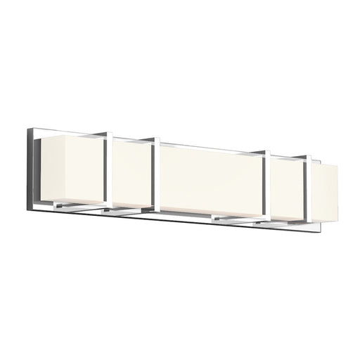 Kuzco Alberni 26" LED Vanity, Chrome/Acrylic/Frosted Interior - VL61626-CH