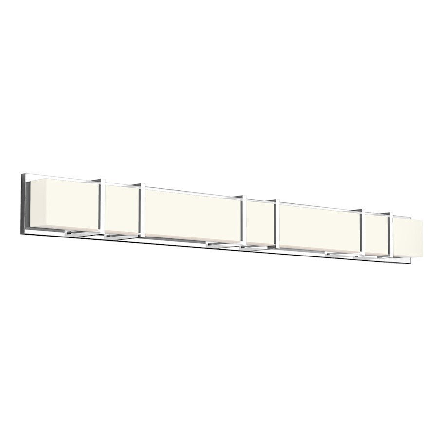 Kuzco Alberni 50" LED Vanity, Chrome/Acrylic/Frosted Interior - VL61650-CH