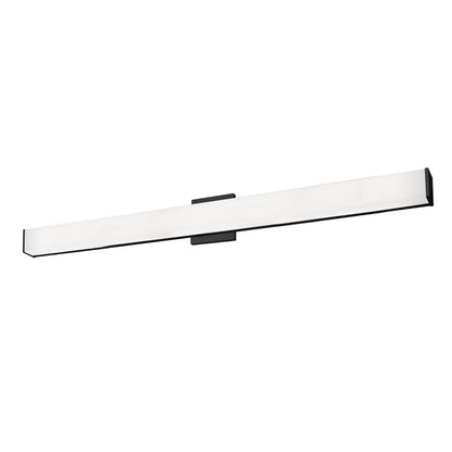 Kuzco Jane 48in 1-Light Vanity Light | Modern Black Aluminum and Steel with White Acrylic Diffuser | Bathroom Vanity | Model VL62248-BK