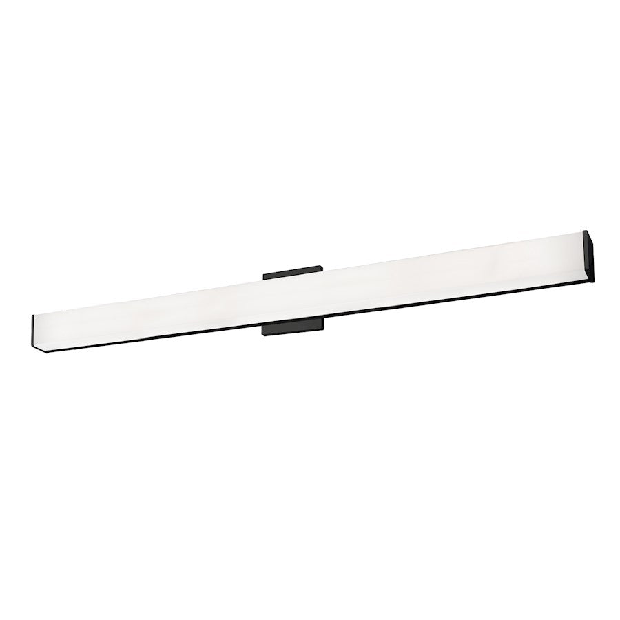 Kuzco Jane 48in 1-Light Vanity Light | Modern Black Aluminum and Steel with White Acrylic Diffuser | Bathroom Vanity | Model VL62248-BK