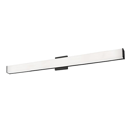Kuzco Jane 48in 1-Light Vanity Light | Modern Black Aluminum and Steel with White Acrylic Diffuser | Bathroom Vanity | Model VL62248-BK