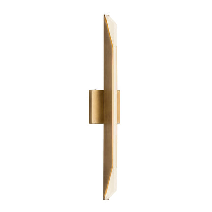 Kuzco Tachi 25in LED Vanity Light | Modern Vintage Brass and Frosted Acrylic | Bathroom Vanity | 25 x 4.625 x 3 in | Model VL64225-VB