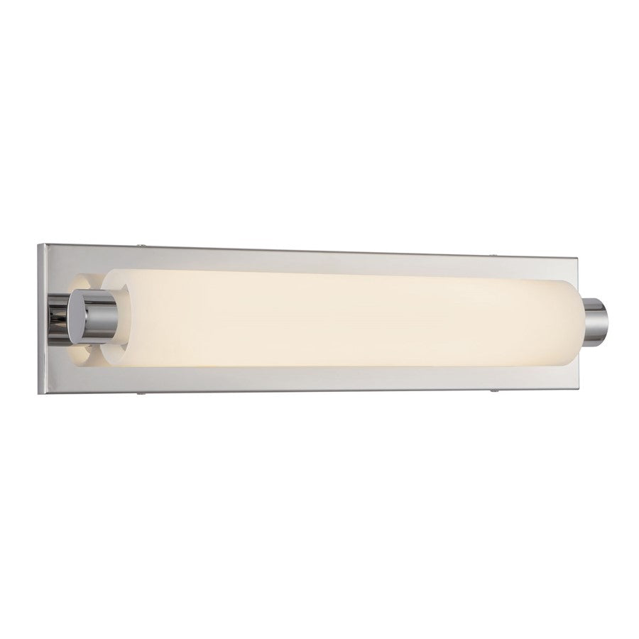 Kuzco Charleston 19" Silver Dimmable LED Bathroom Vanity Light, Chrome