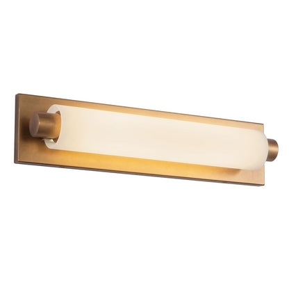 Kuzco Charleston 19" Brass Dimmable LED Vanity Light, Vintage Brass